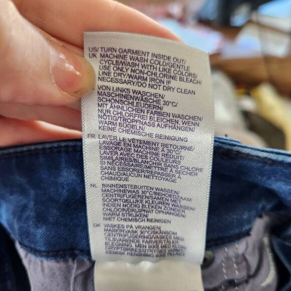 NYDJ Womens Blue Denim Lift X Tuck Marilyn Straight Jeans Medium Wash Size 14 - Picture 11 of 12